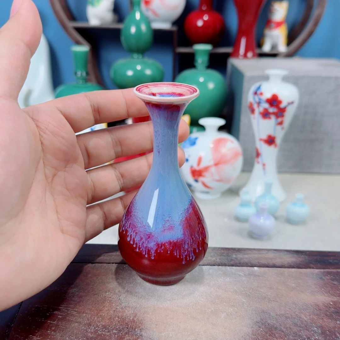 陶瓷手工小花器摆件