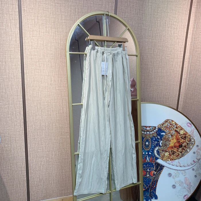 OO023产前产后孕妇杏色山本阔腿裤M90-120 2XL150 3XL160