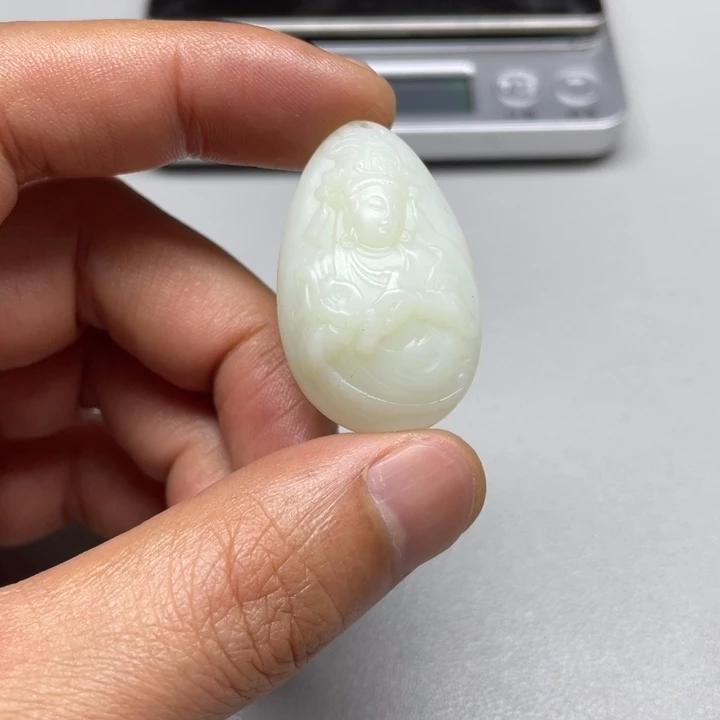 和田玉吊坠(不含链)未镶嵌一****开