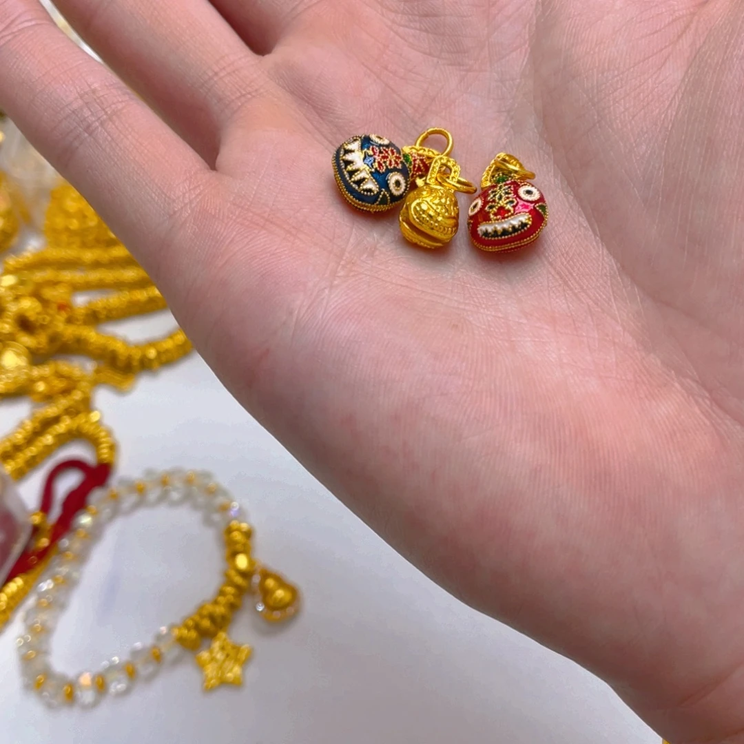 锆石铜合金珐琅彩吞金兽一套