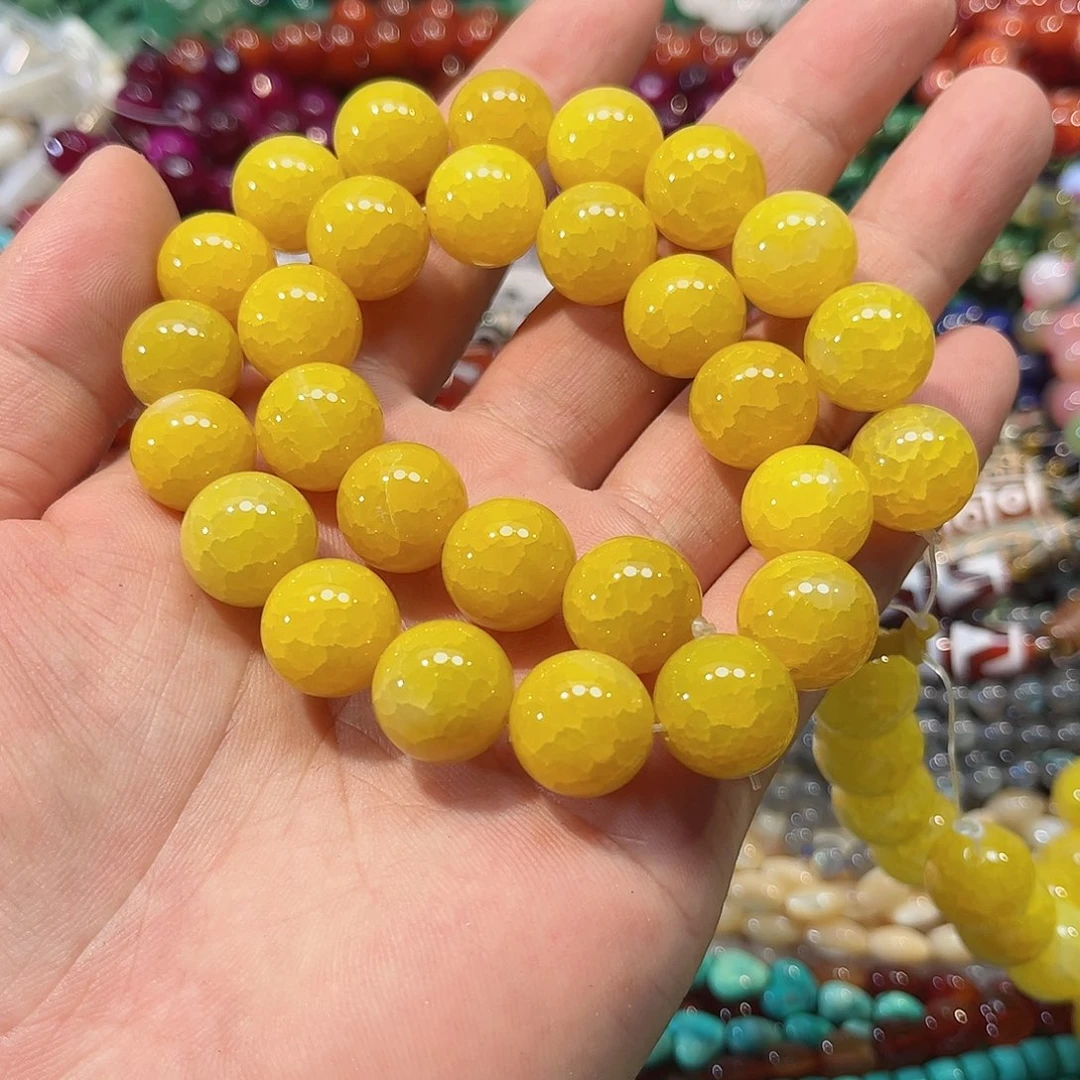 玛瑙/玉髓合金珠宝半成品龙鳞玛瑙一条14mm