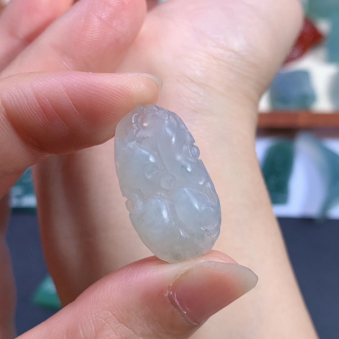 定制翡翠未镶嵌天然缅甸翡翠包抛光