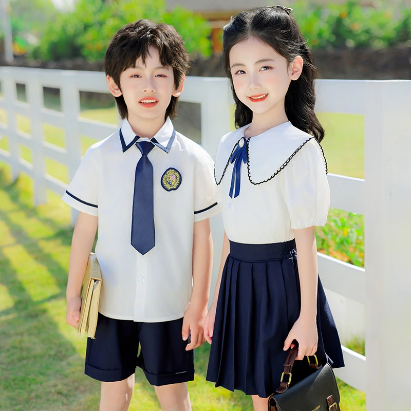 一年级小学生夏季校服儿童六一表演服幼儿园园服学生班服