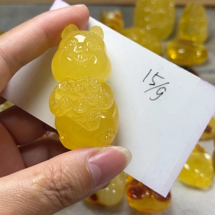 琥珀颈饰未镶嵌琥珀蜜蜡
