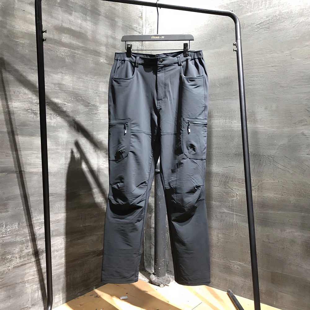 BM21029城市户外登山运动工装裤男子秋季防水弹力磨绒多口袋长裤