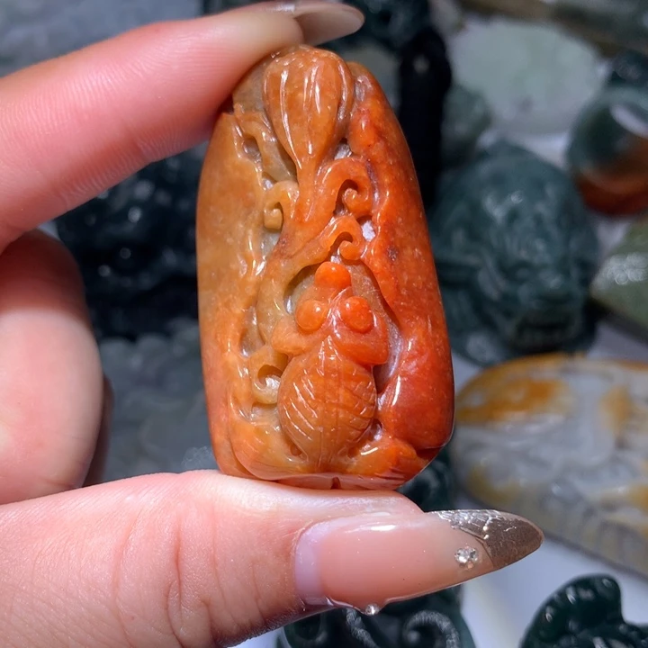 翡翠未镶嵌颈饰保真天然A货翡翠