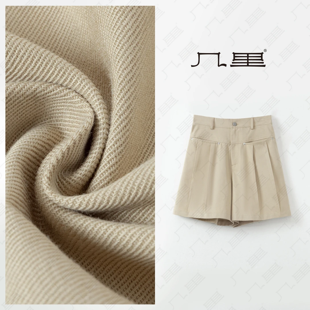 几里与麻【纤雅】洋气百搭设计感气质短裤 裤长45 1122963