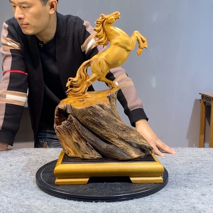 柏木木雕工艺品摆件