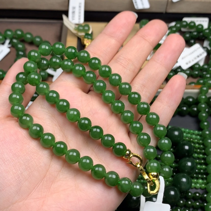【闪购商品】颈饰未镶嵌和田玉（碧玉）8m