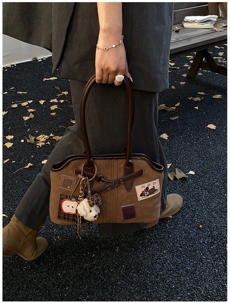 美拉德复古大容量腋下包2025爆款新款高级质感单肩包1603