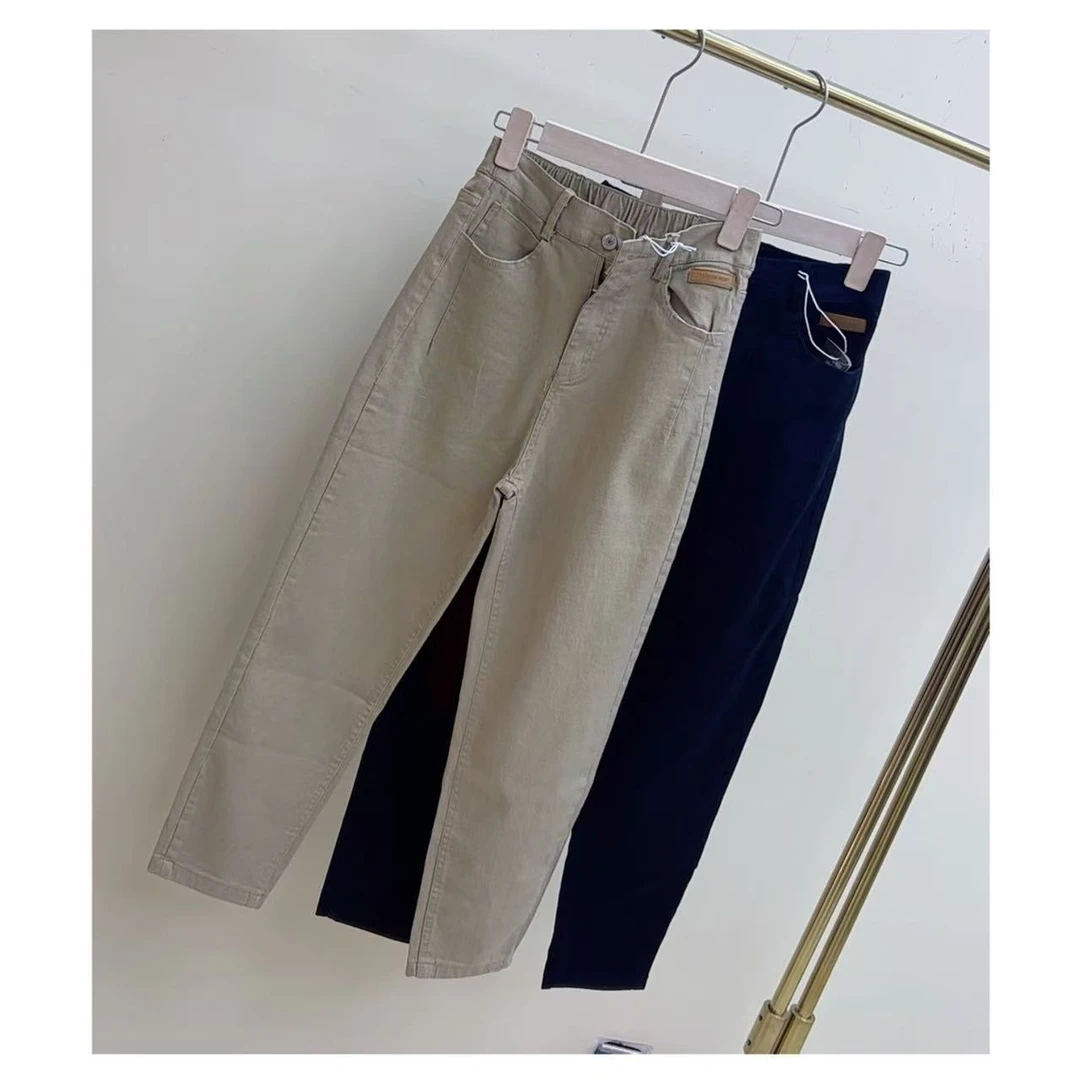 当当家-女士春款高腰弹力品质水洗牛仔裤--9908