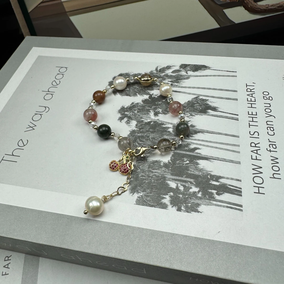 铜合金树脂手链 气质轻奢时尚百搭手作单圈灰月光手链3548