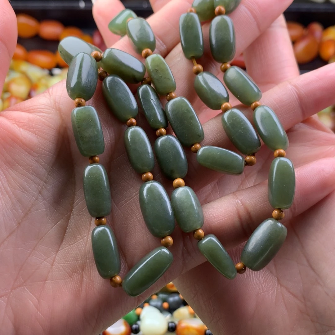 和田玉未镶嵌手链