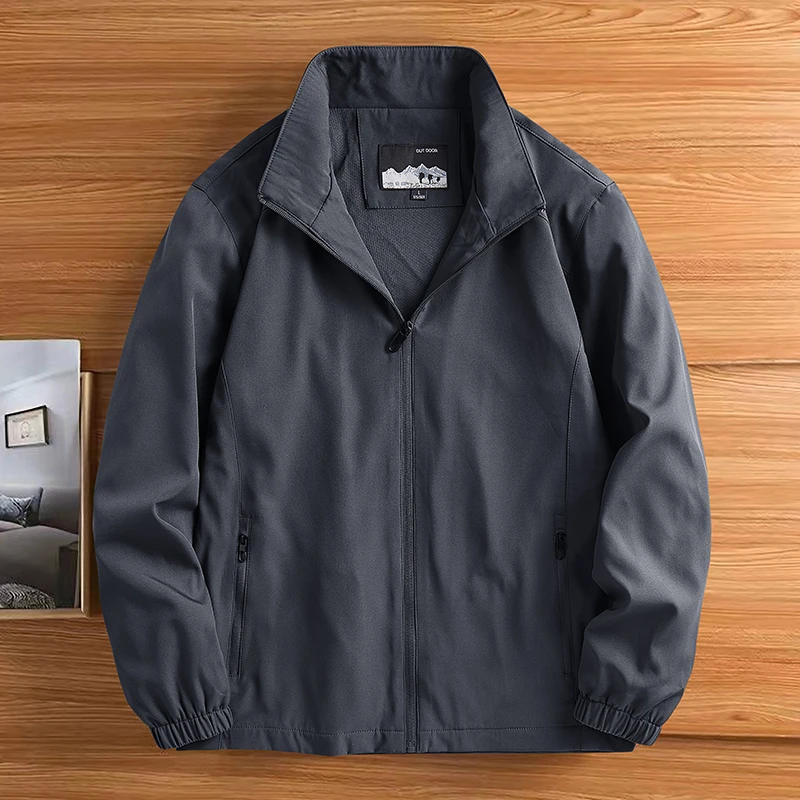 翻领冬季立领基础大众男秋季夹克运动男装上衣春季防风春秋季