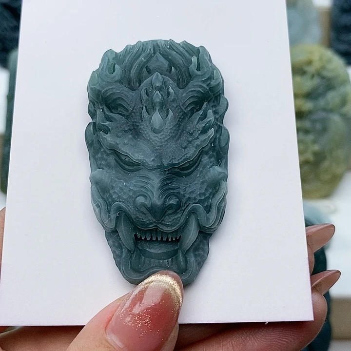 未镶嵌定制翡翠龙牌