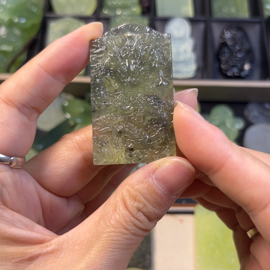 蛇纹石玉未镶嵌吊坠(不含链)