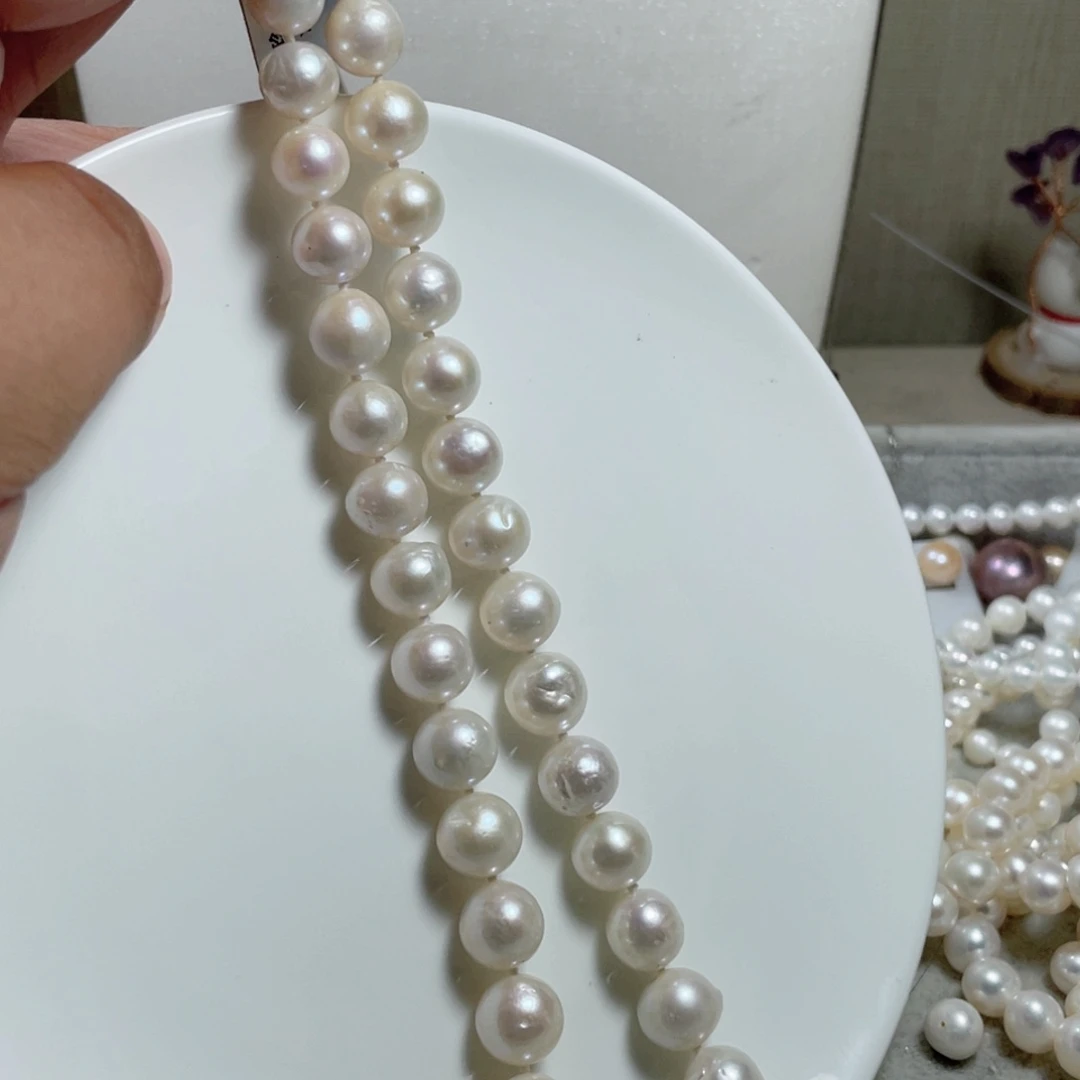淡水珍珠14K金镶嵌颈饰