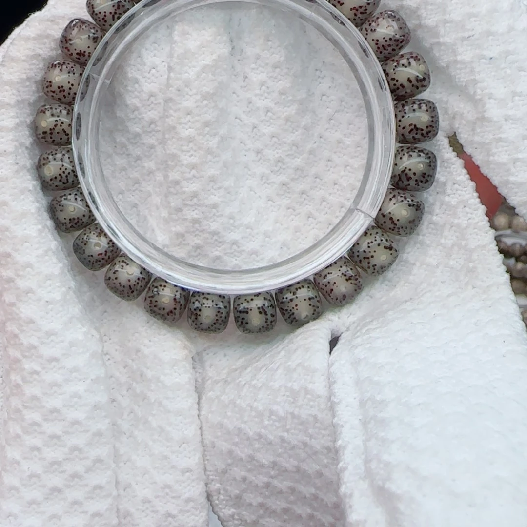 星月菩提手串冰糖玻璃体针尖星9*8