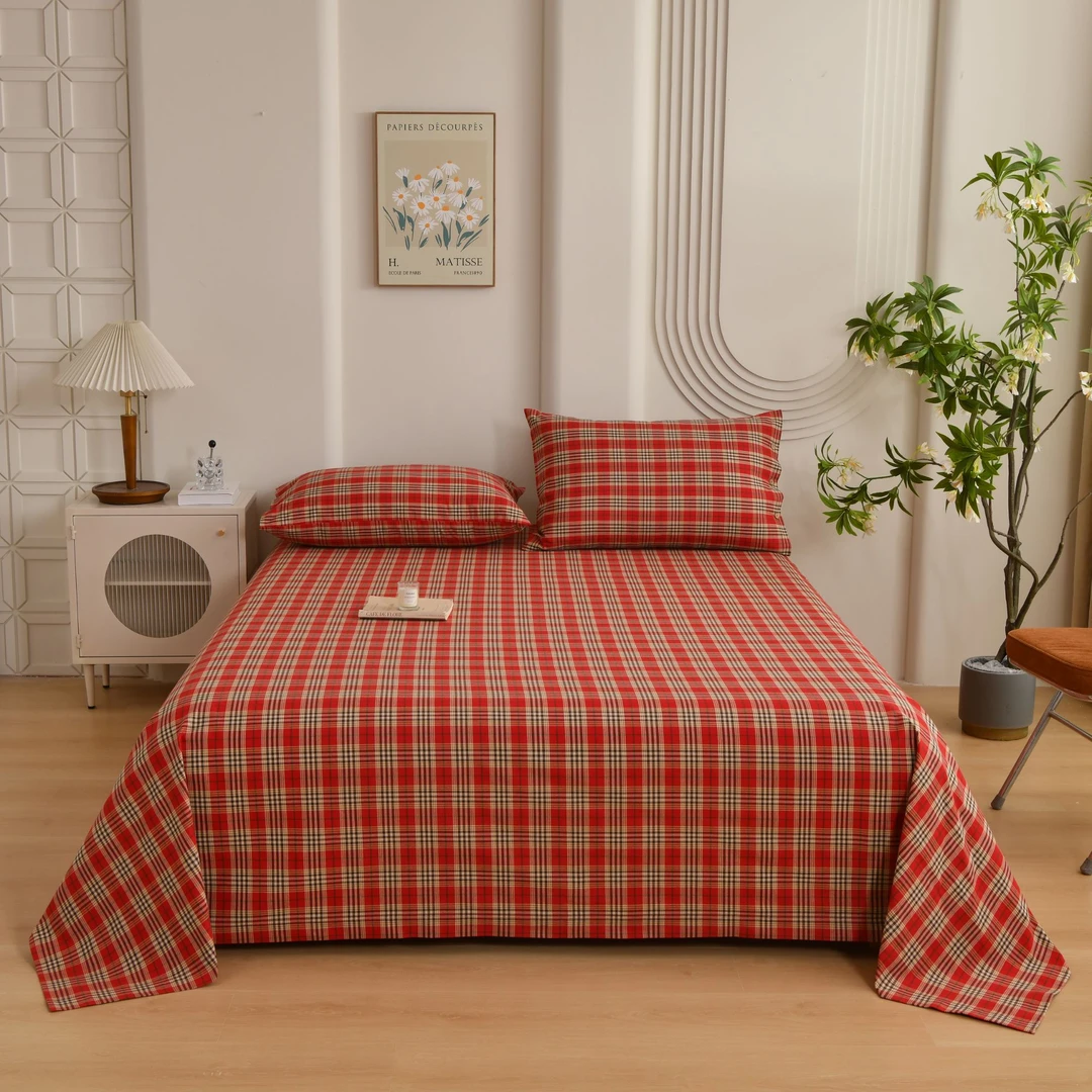 【铂丝-枕套】高端纯手工老粗布全棉床品-枕套