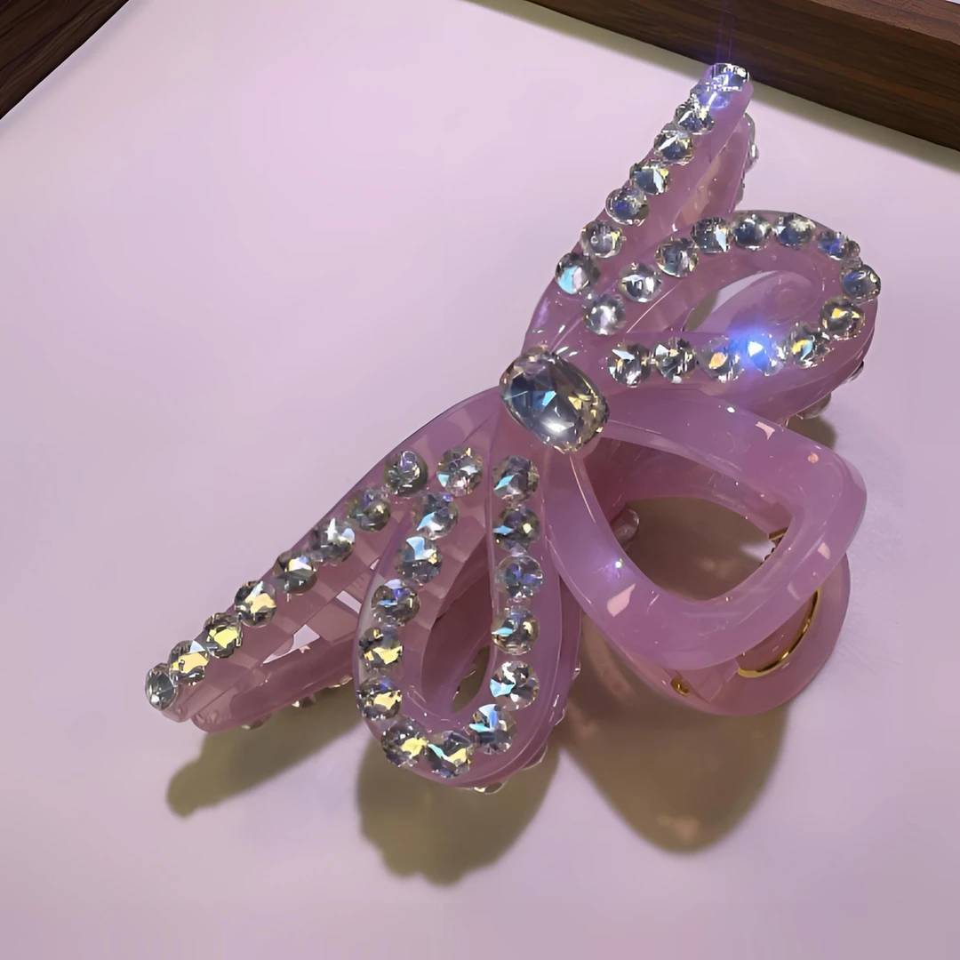 抓夹日韩轻奢风女发夹梦幻设计师紫色头饰可爱彩色气质时尚百搭