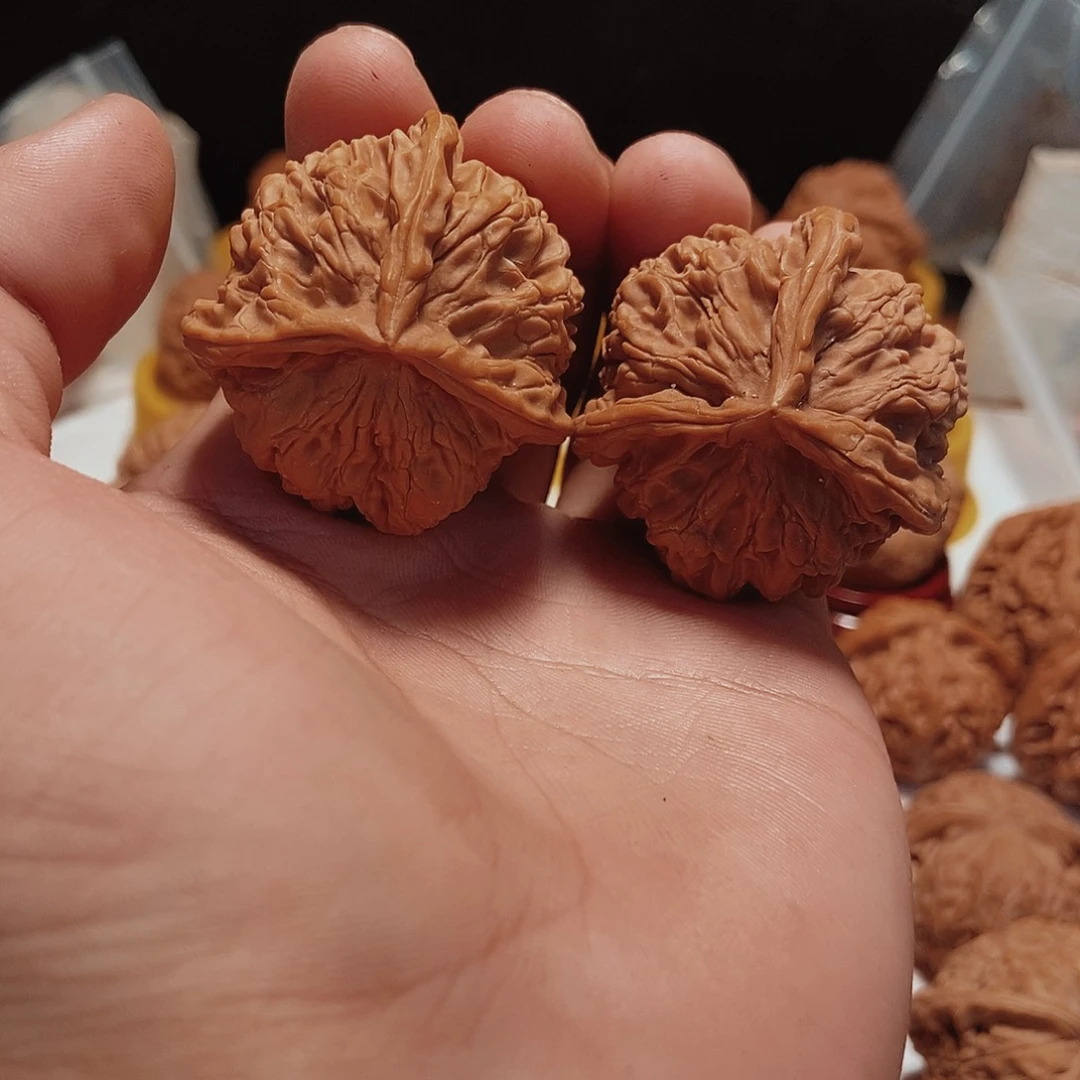 把件文玩核桃43全品牡丹花王奔。38