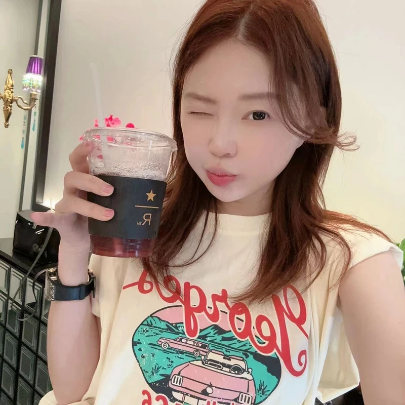 【BORAKOO】小汽车~奶油色遮肉背心T恤