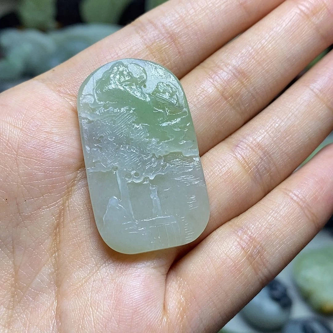 和田玉未镶嵌颈饰