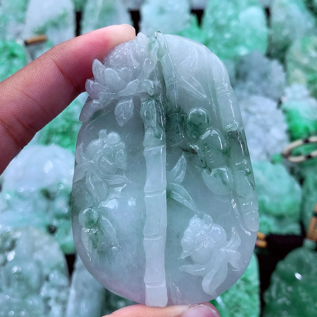 翡翠未镶嵌吊坠(不含链)