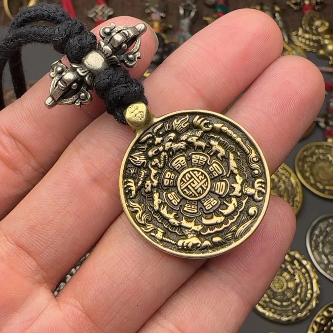 .***D老铜九宫牌吊坠喜欢的来