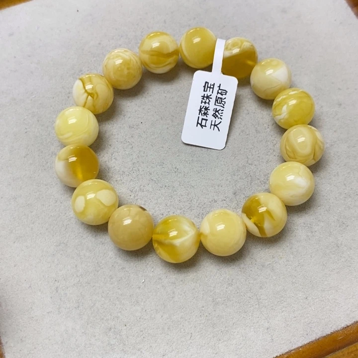 裸石蜜蜡未镶嵌手串