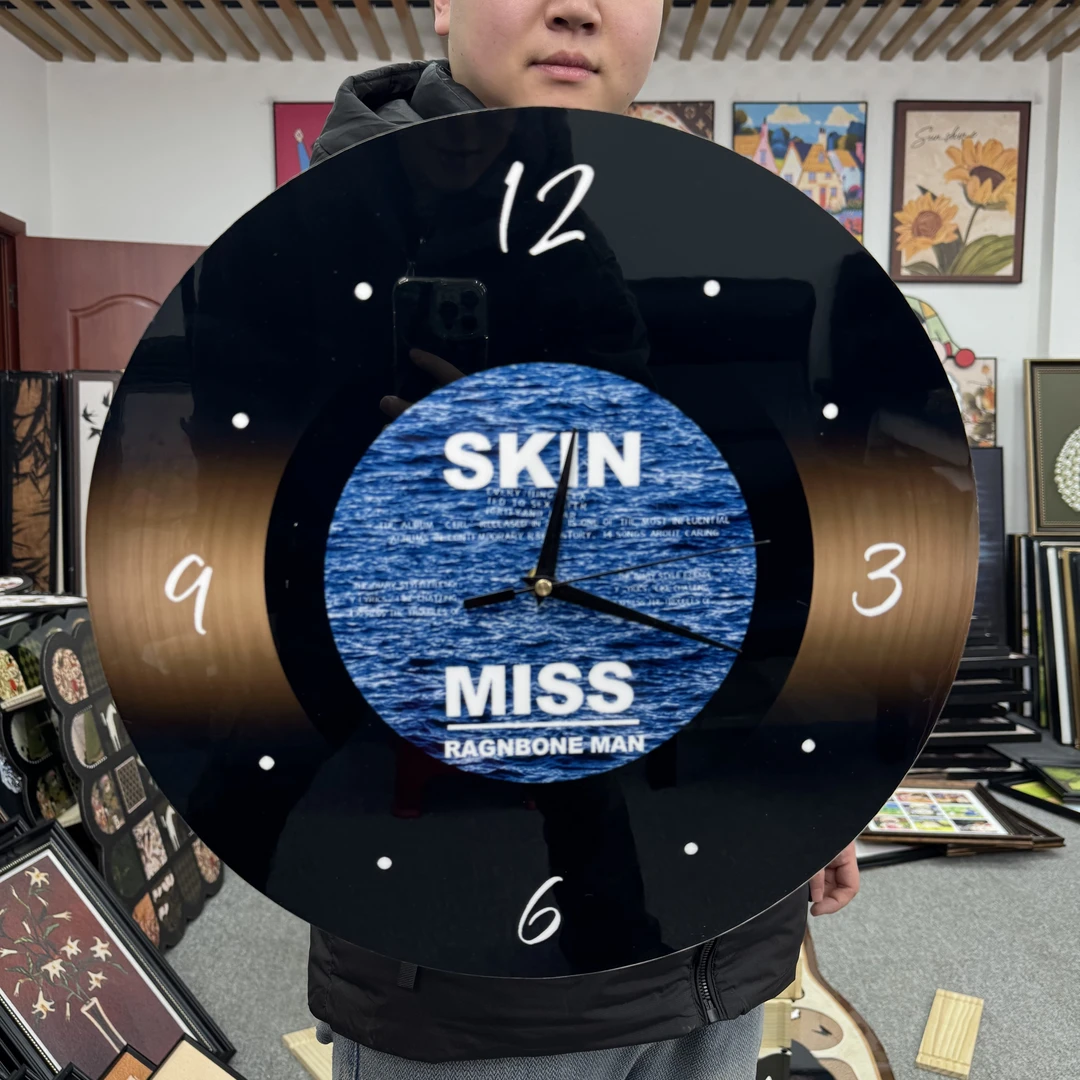 晶瓷BB现代简约音乐唱片表画沙发背景墙书房卧室床头挂画