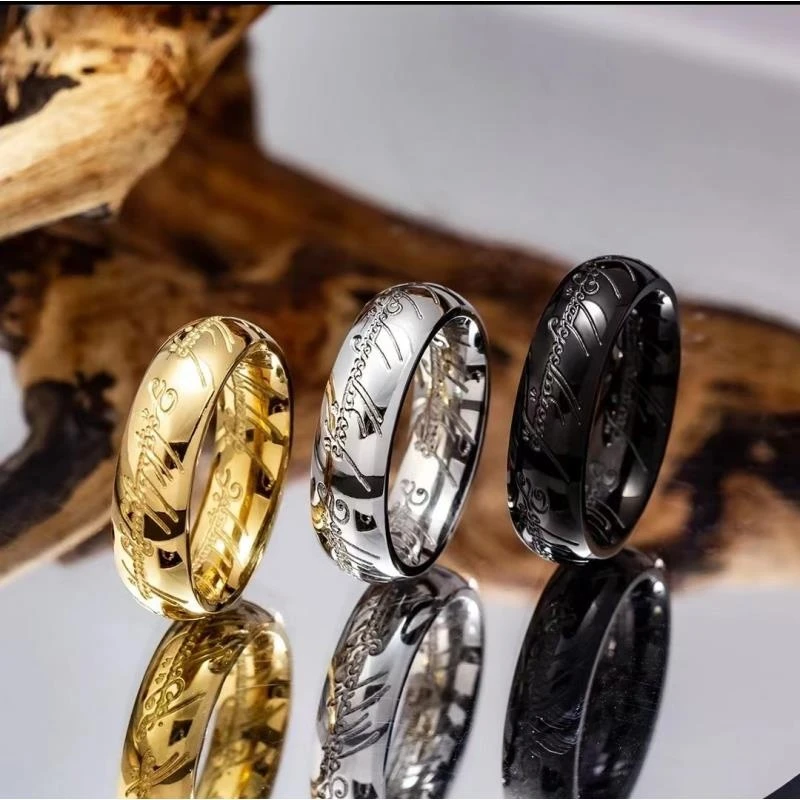 钛钢戒指 新款戒指男装饰品女男孩礼物简约百搭情侣对戒食指戒子