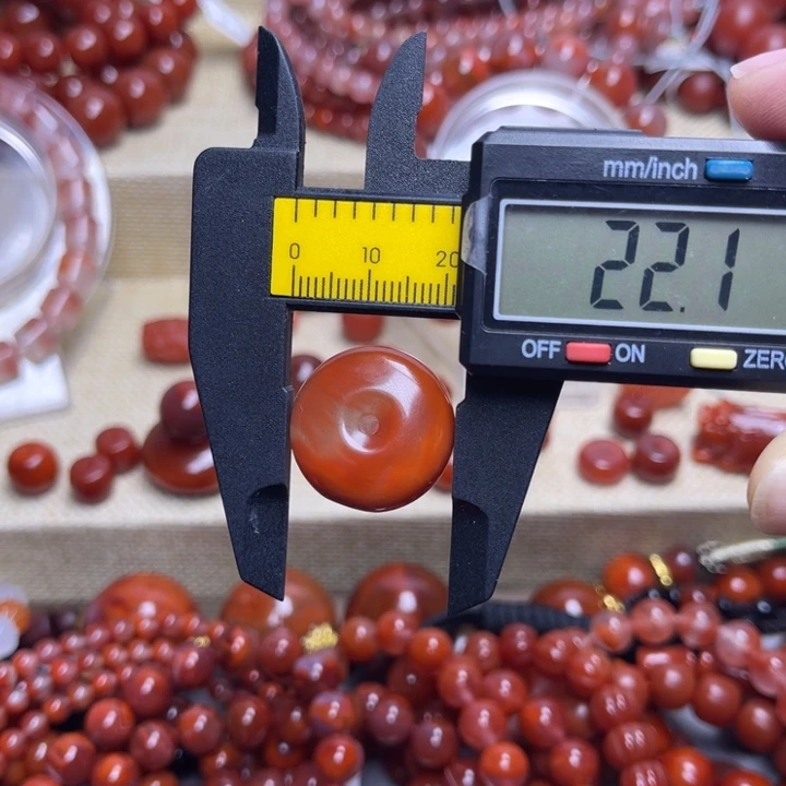 南红玛瑙未镶嵌手链平安扣