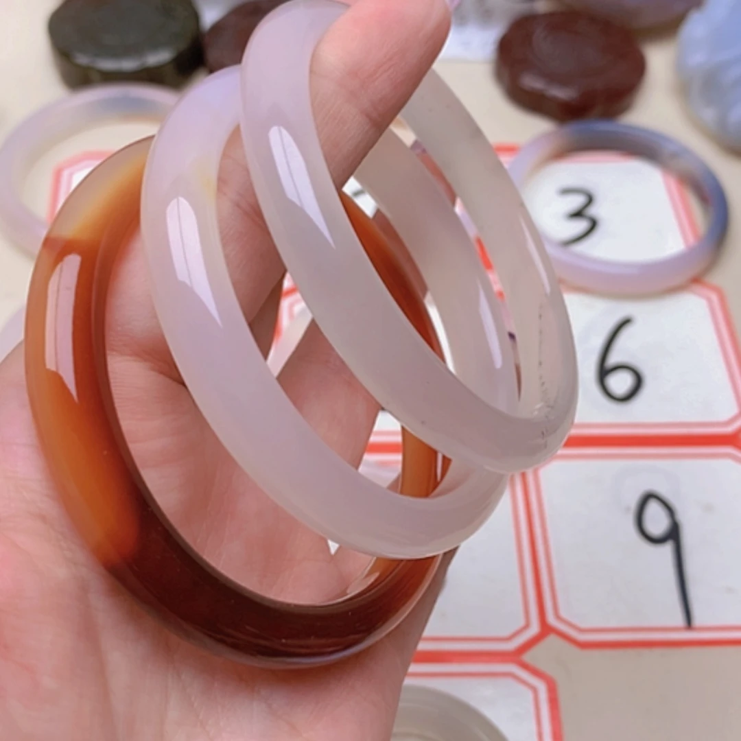 【闪购商品】玛瑙/玉髓未镶嵌珠宝半成品N****