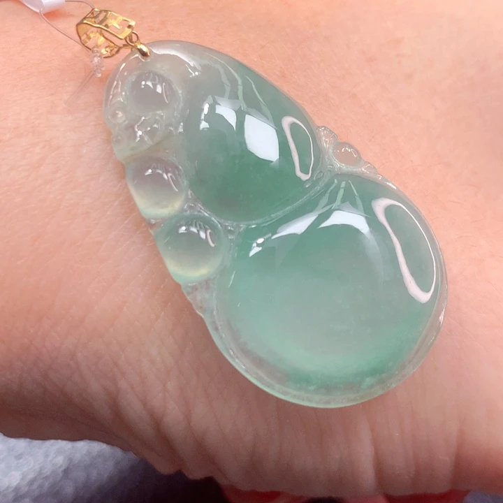 定制翡翠18K金镶嵌翡翠