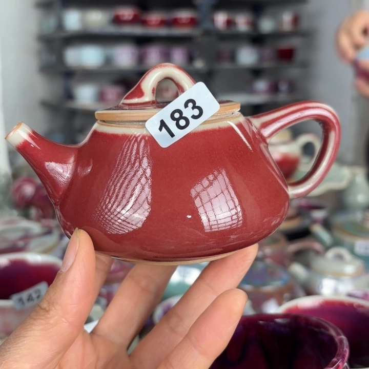 183钧瓷原矿釉茶壶