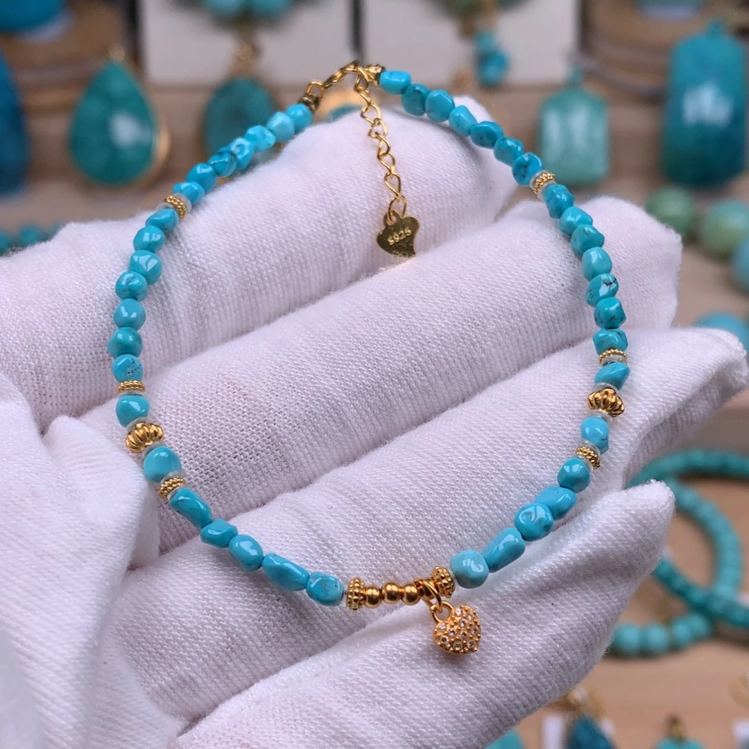 绿松石银S925镶嵌珠宝奇石