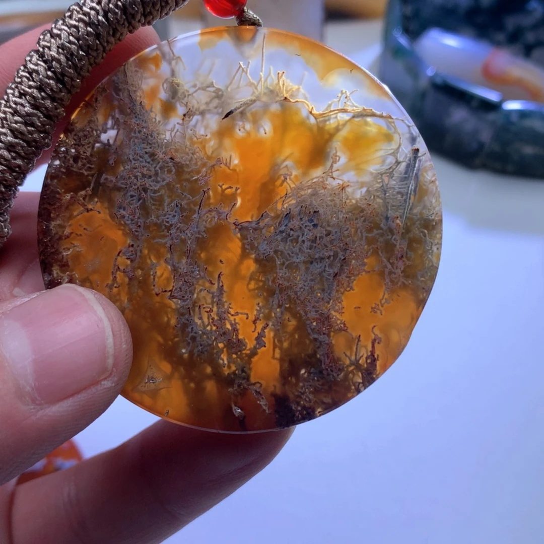 玛瑙/玉髓颈饰未镶嵌老**o