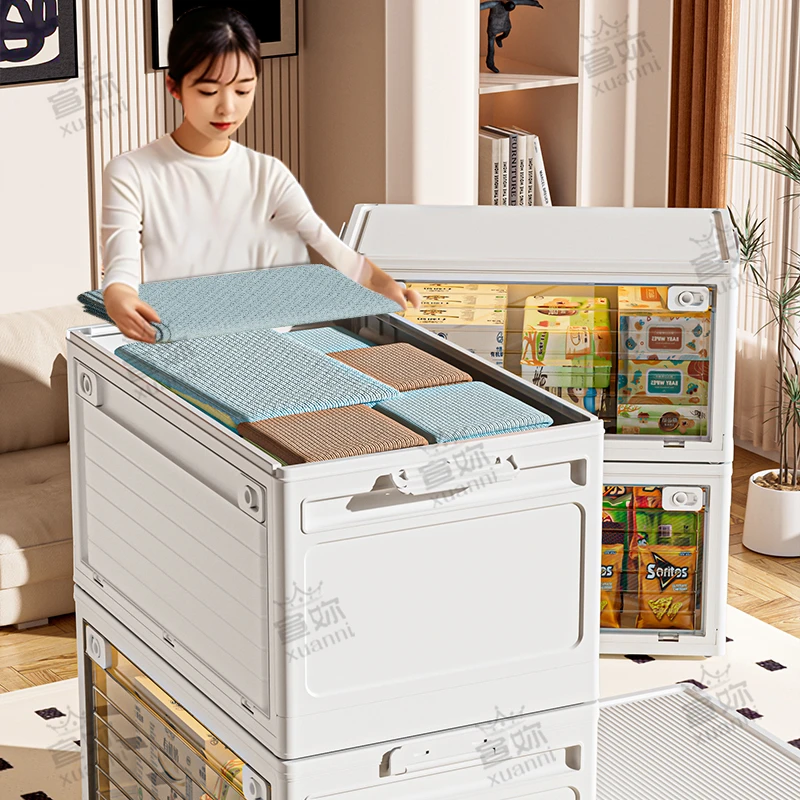 收纳箱可折叠学生教室装书整理箱子书箱书籍储物箱透明书本收纳盒