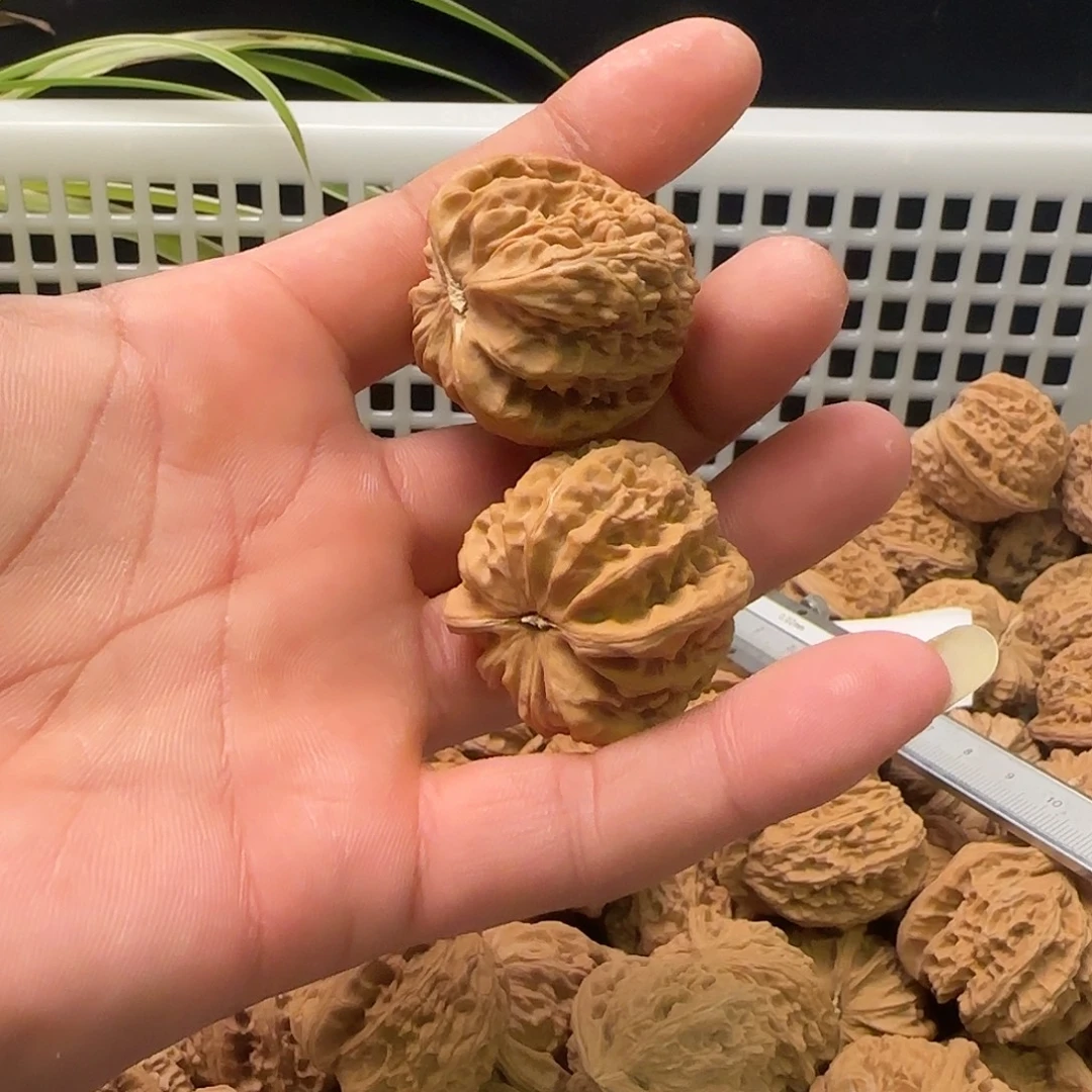 文玩核桃吊坠白狮子