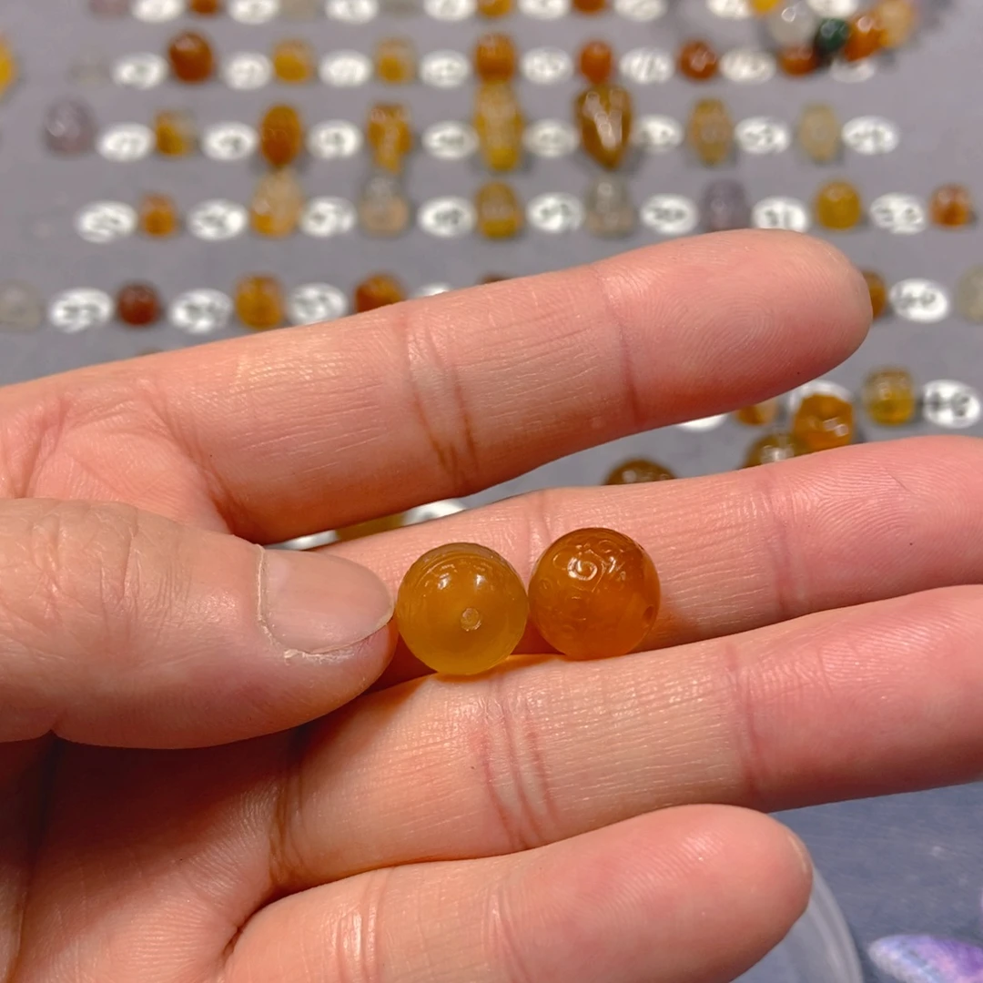 枫***风玛瑙/玉髓合金颈饰珠