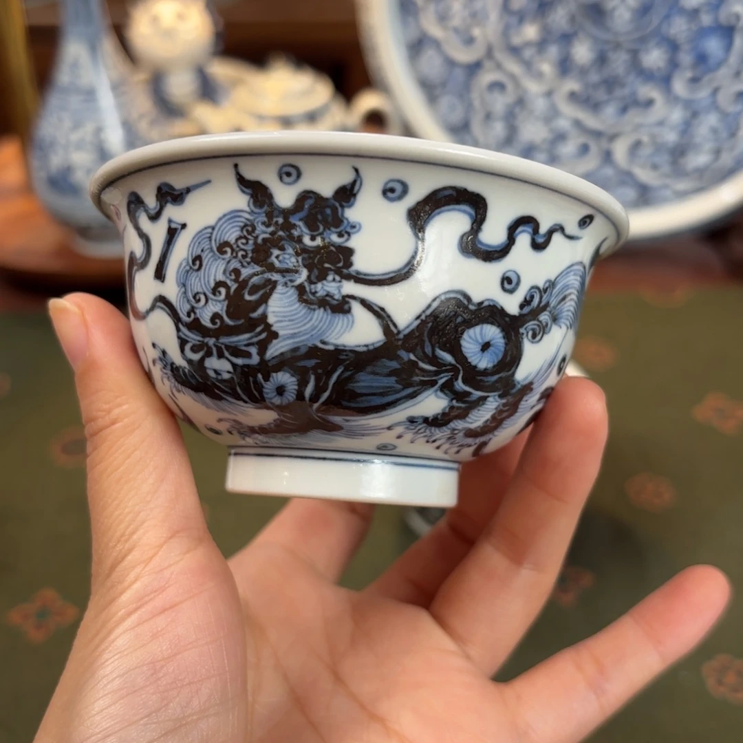 陶狮子压手杯博陵造物