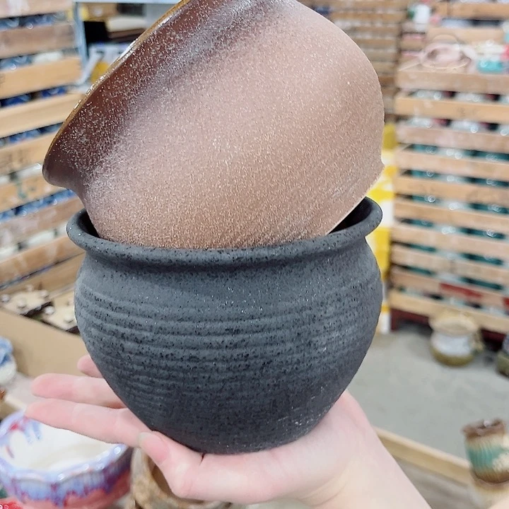 有孔.凑单10元陶瓷花盆发货！