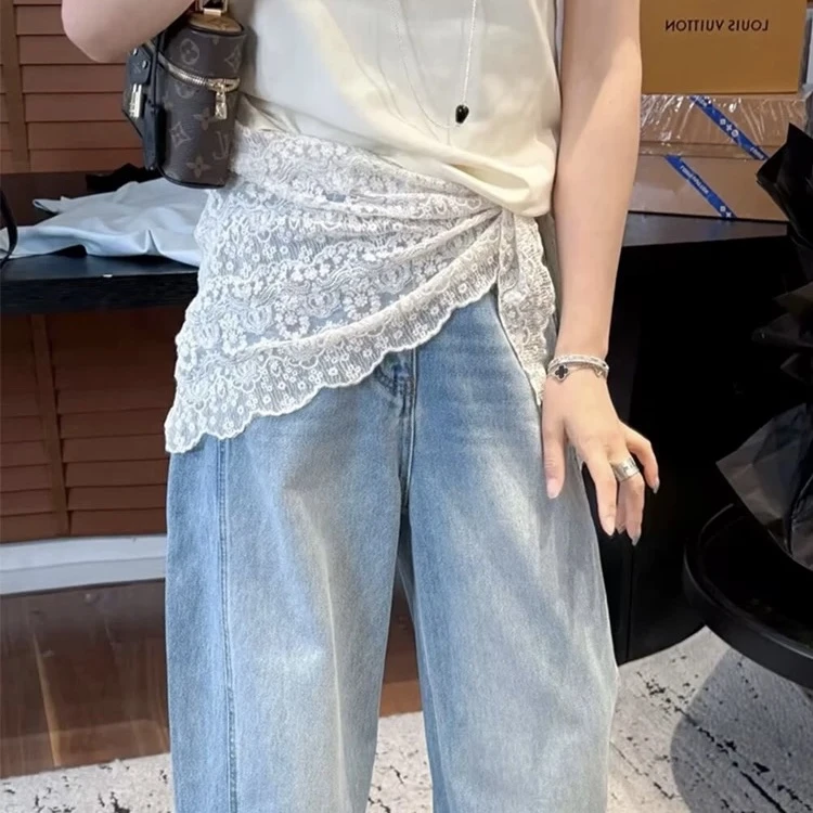 法式蕾丝披肩女蕾丝女时尚百搭小众设计感文艺复古百搭镂空三角巾