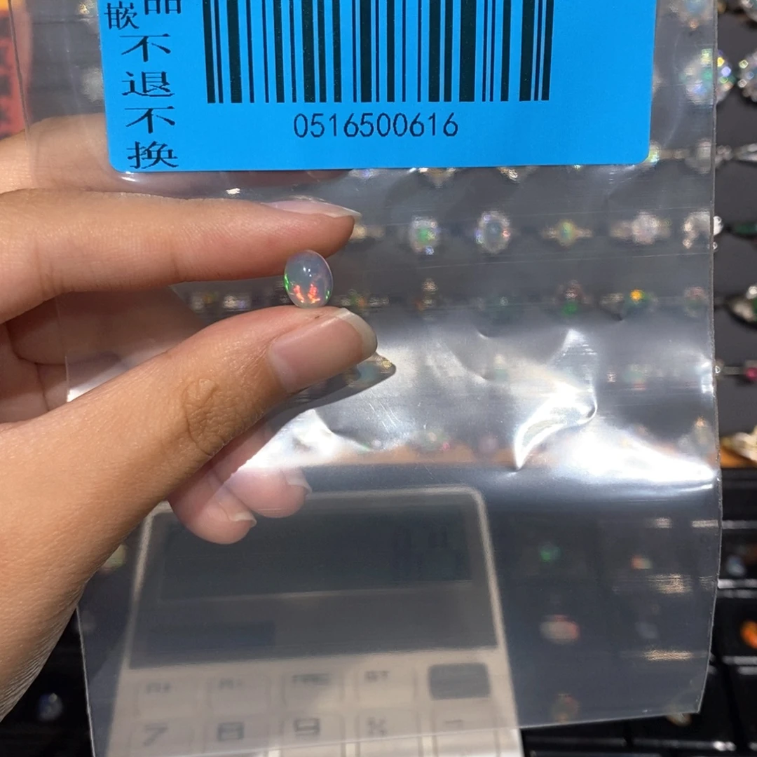 化***抛欧泊银S925镶嵌戒指欧泊定制