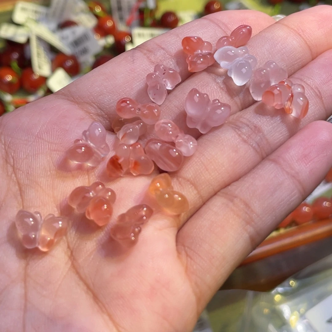 南红玛瑙未镶嵌挂件随机5个
