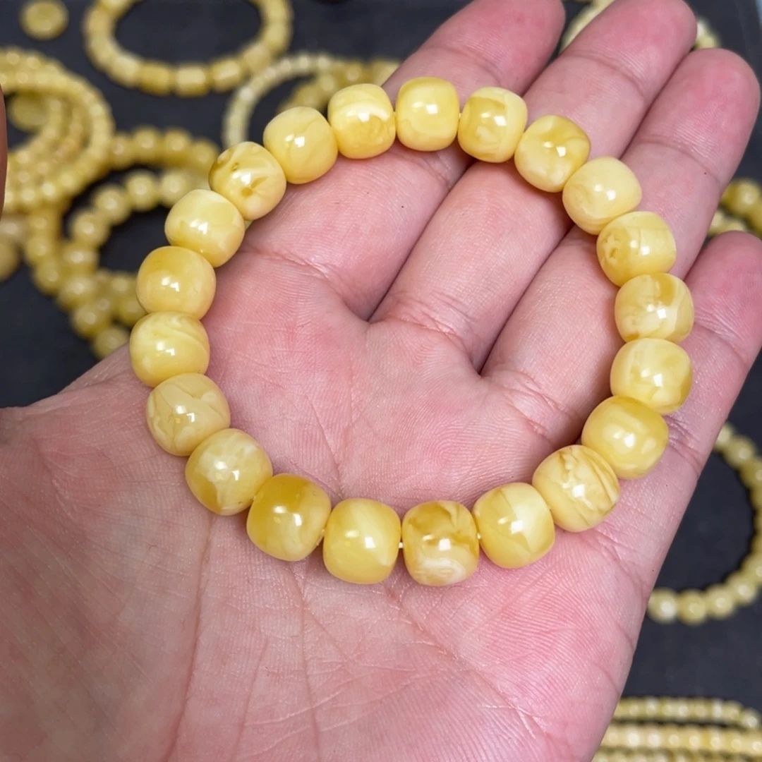蜜蜡未镶嵌裸石蜜蜡手串10.4mm