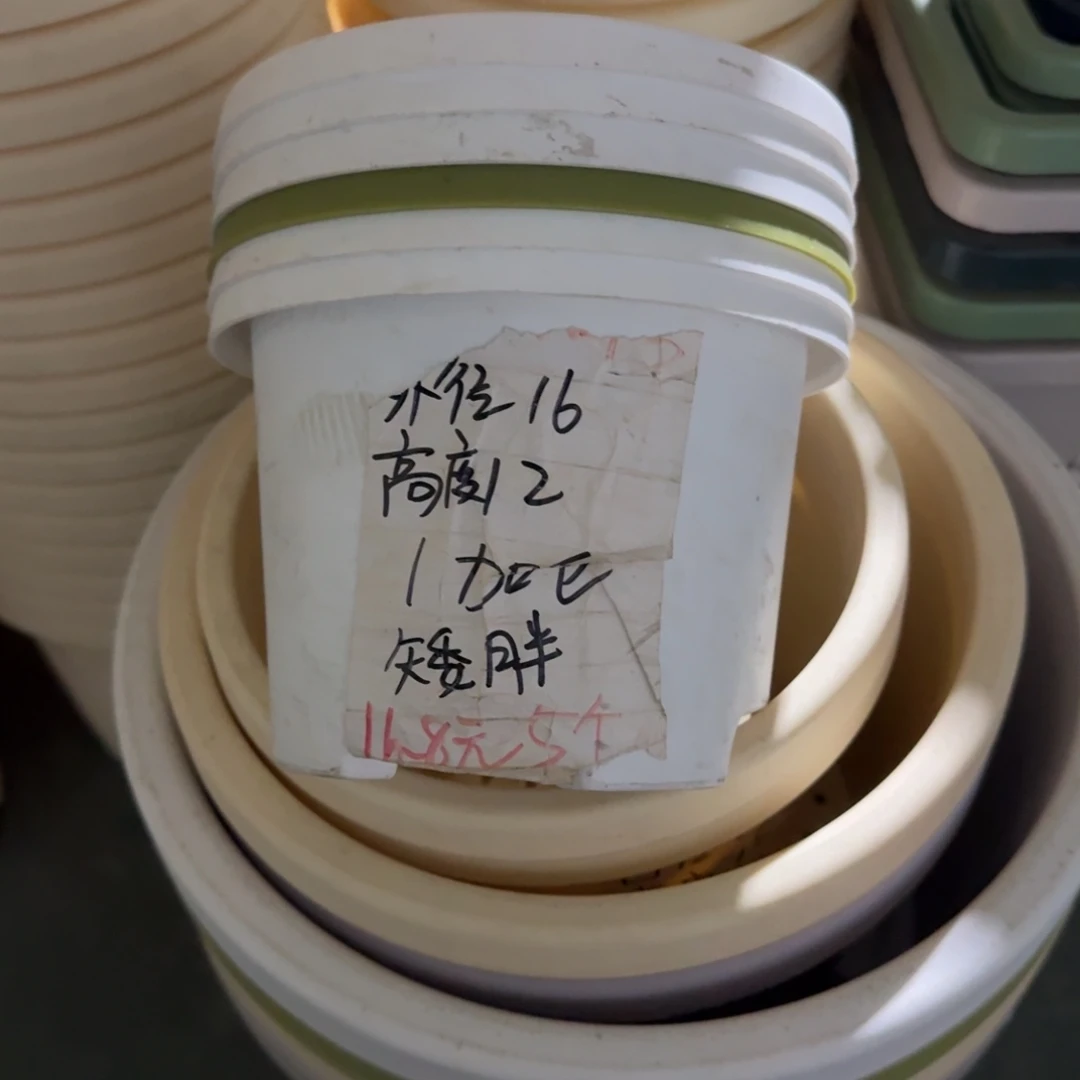 球根1#口径16无拖灰白8个