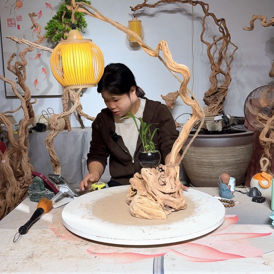 盈***》杜鹃根艺术中心根艺术