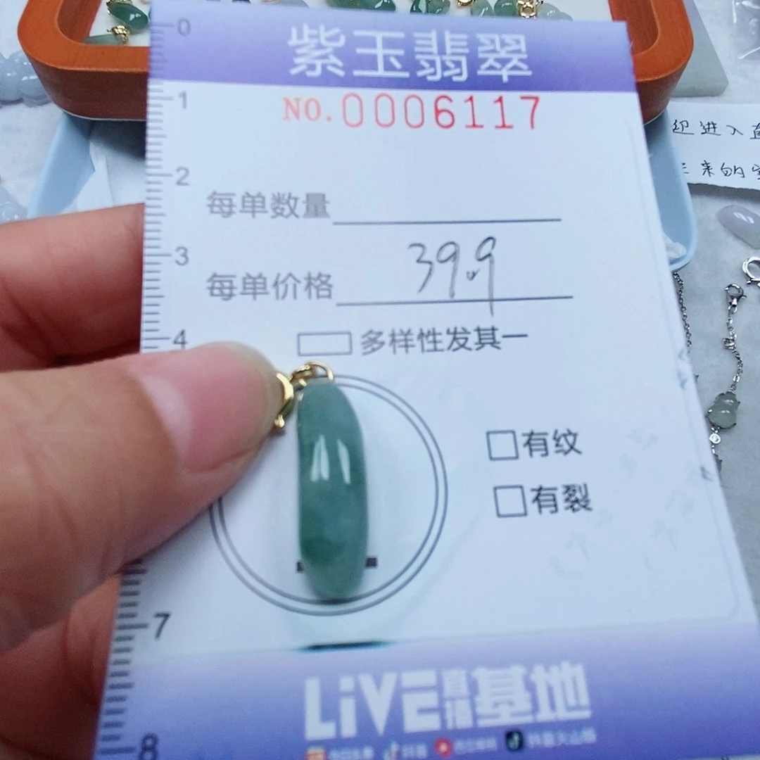 颈饰未镶嵌翡翠飘花随行